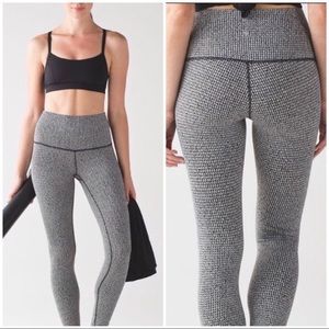 Lululemon Wunder Under High Rise Houndstooth